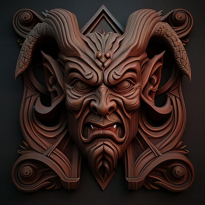 نموذج ثلاثي الأبعاد لآلة CNC ألعاب لعبة سانت Sumioni Demon Arts